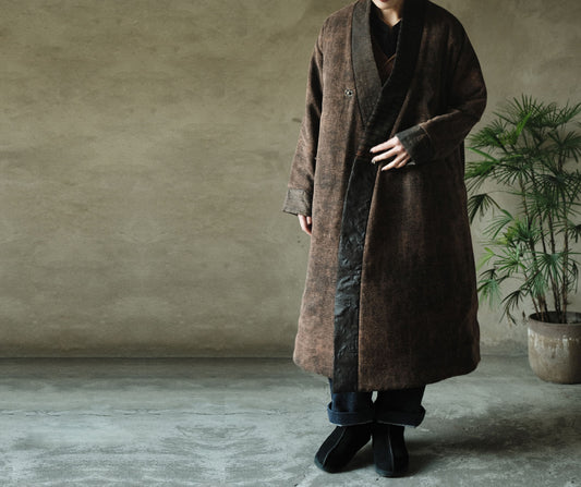 edoa Mud Tussah Silk Padded Hanfu Coat