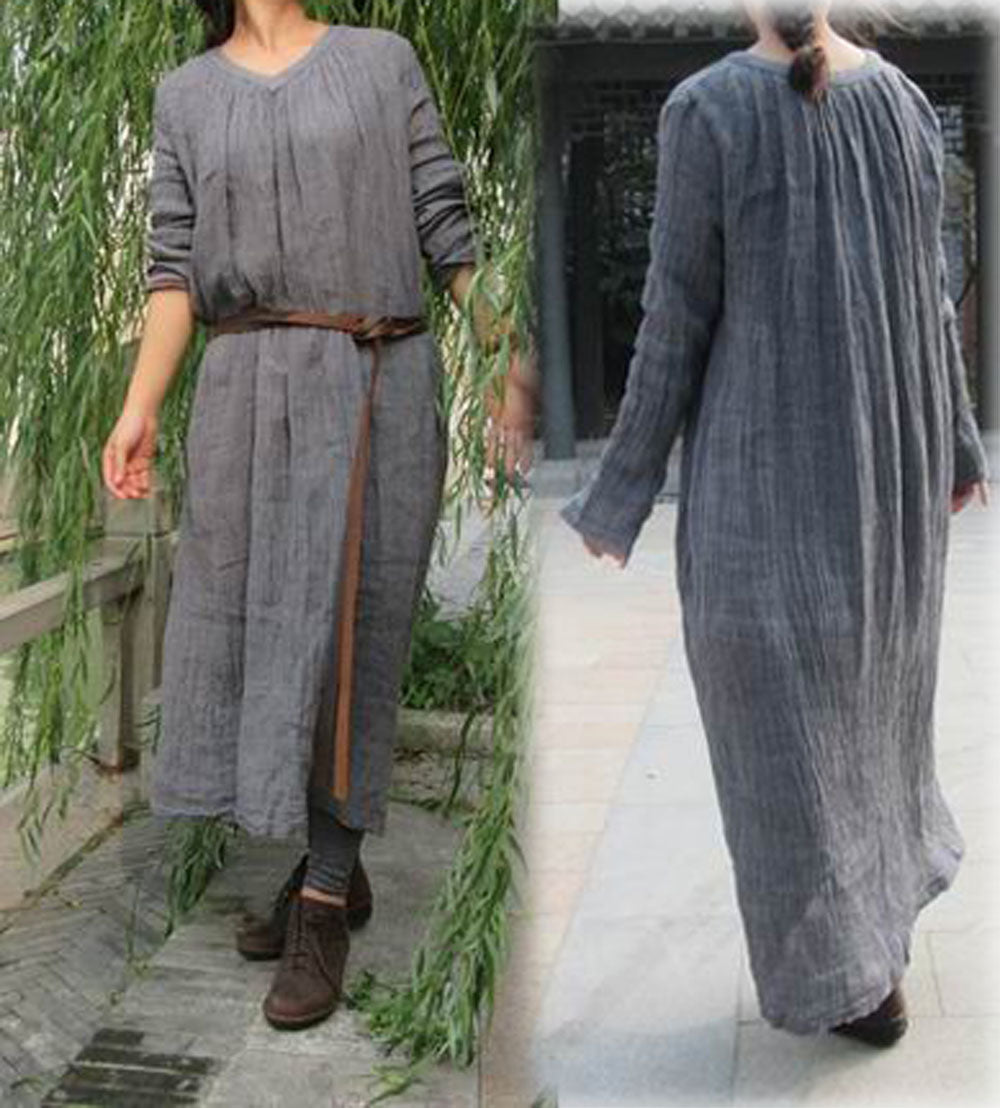 edoa Textured Crinkled linen Dress