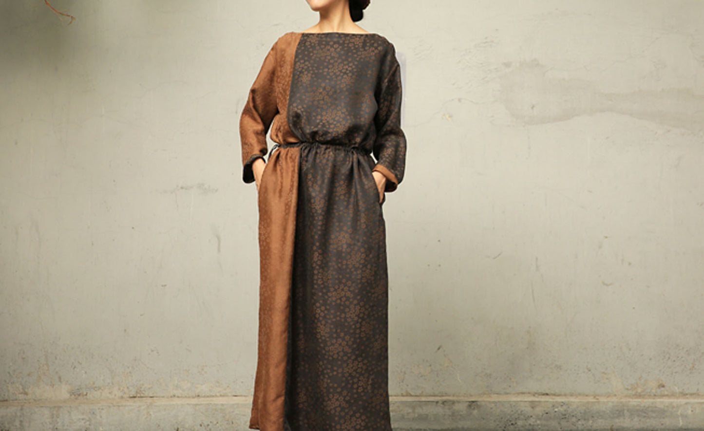edoa Mud Silk Cotton Blend Dress
