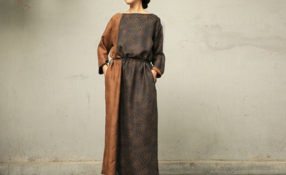 edoa Mud Silk Cotton Blend Dress