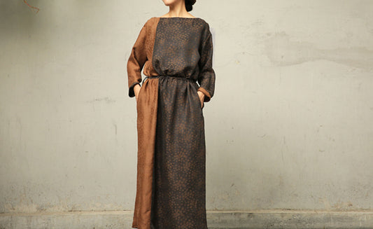 edoa Mud Silk Cotton Blend Dress