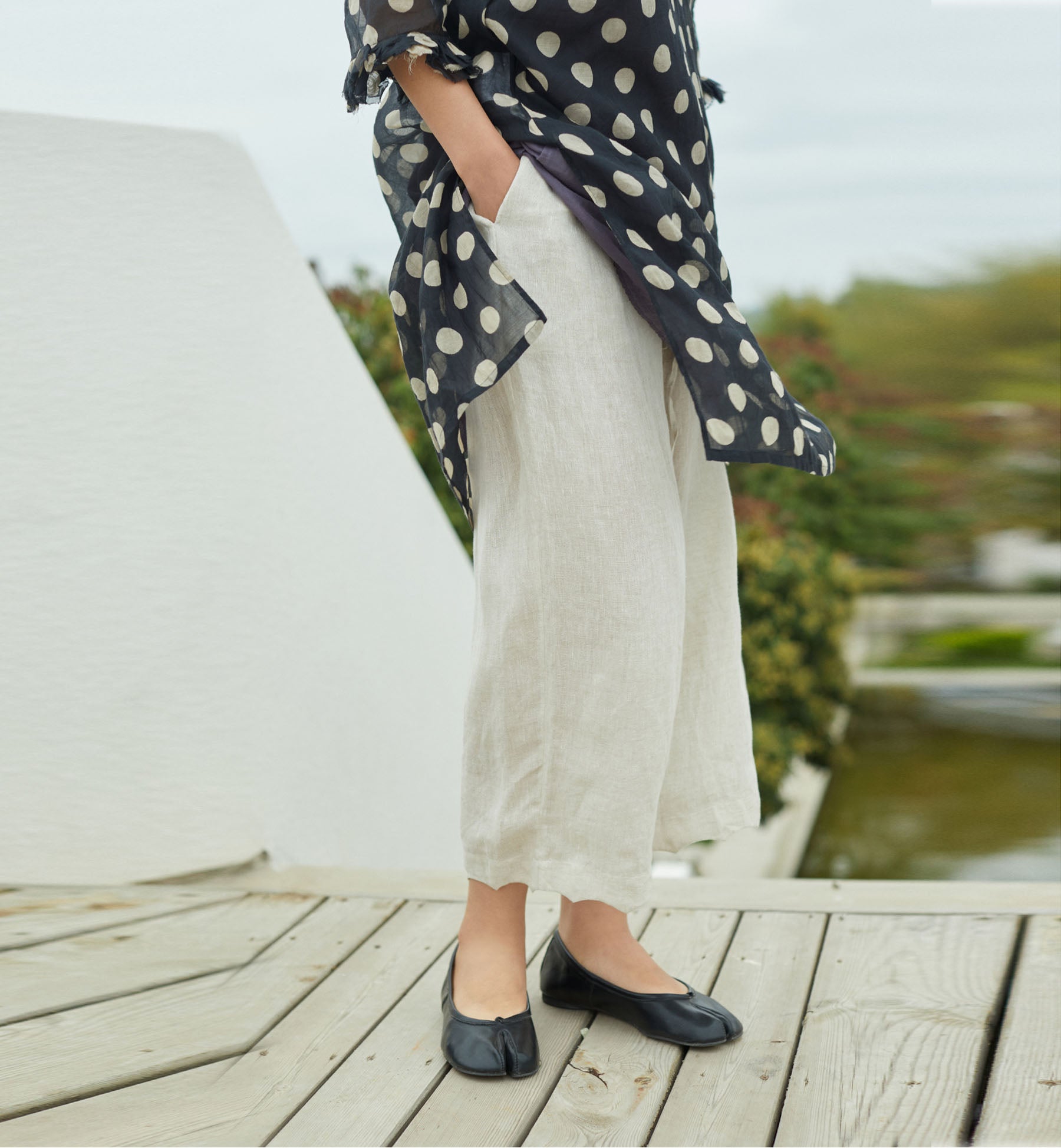 edoa Loose Fitting Thin Linen Underpants