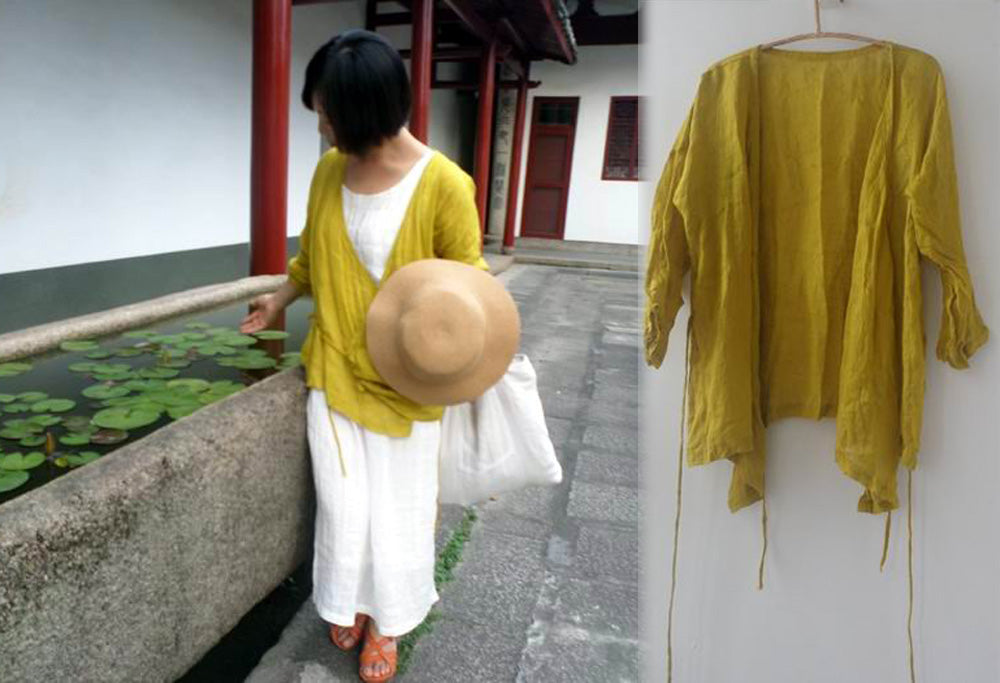 Linen Gauzy Blazer Jacket ja0053 224