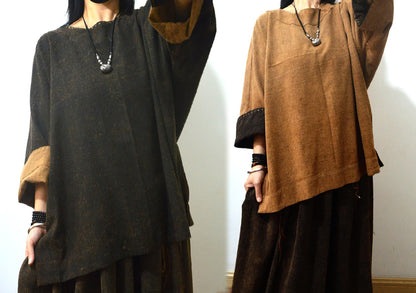 Reversible Mud Tussah Silk Top to0123 X204