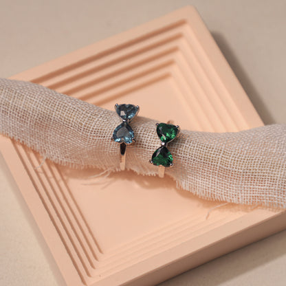 edoa Dainty Sweetheart Bowknot Ring