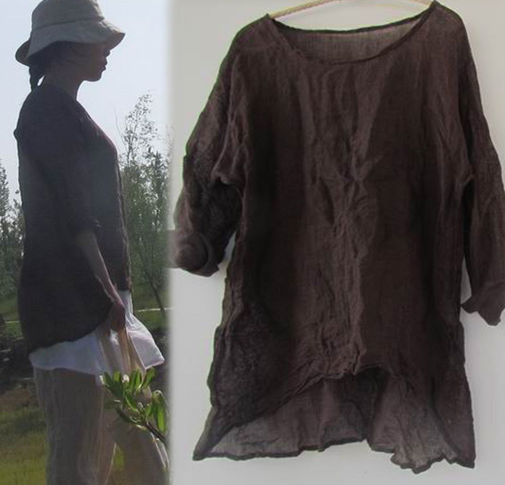 edoa Summer Line Gauze Top