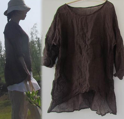 edoa Summer Line Gauze Top