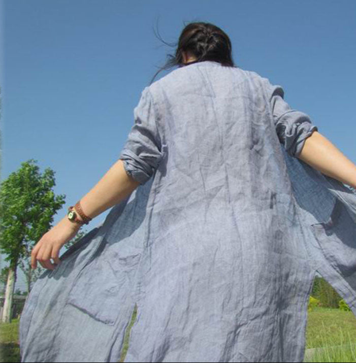 linen gauze blouse dress edoa