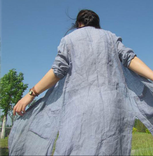 linen gauze blouse dress edoa