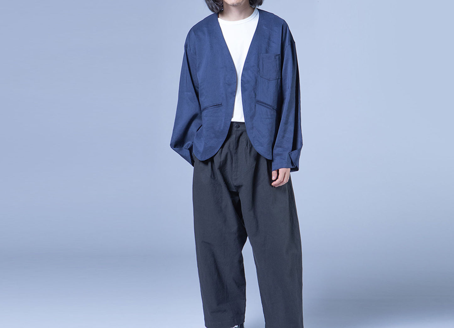 edoa Simplicity V-neck Linen Jacket