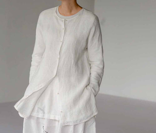 edoa Shell Buttoned Linen Shirt