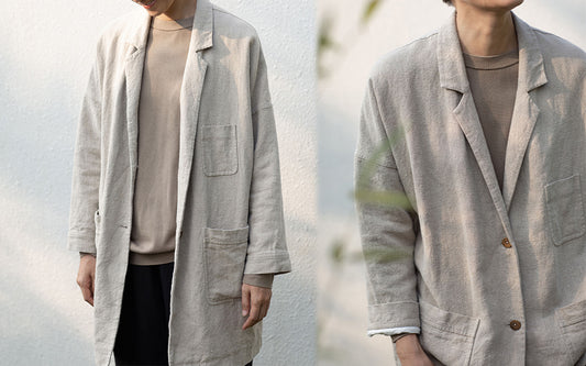 edoa Heavy Weight Flax Linen Blazer