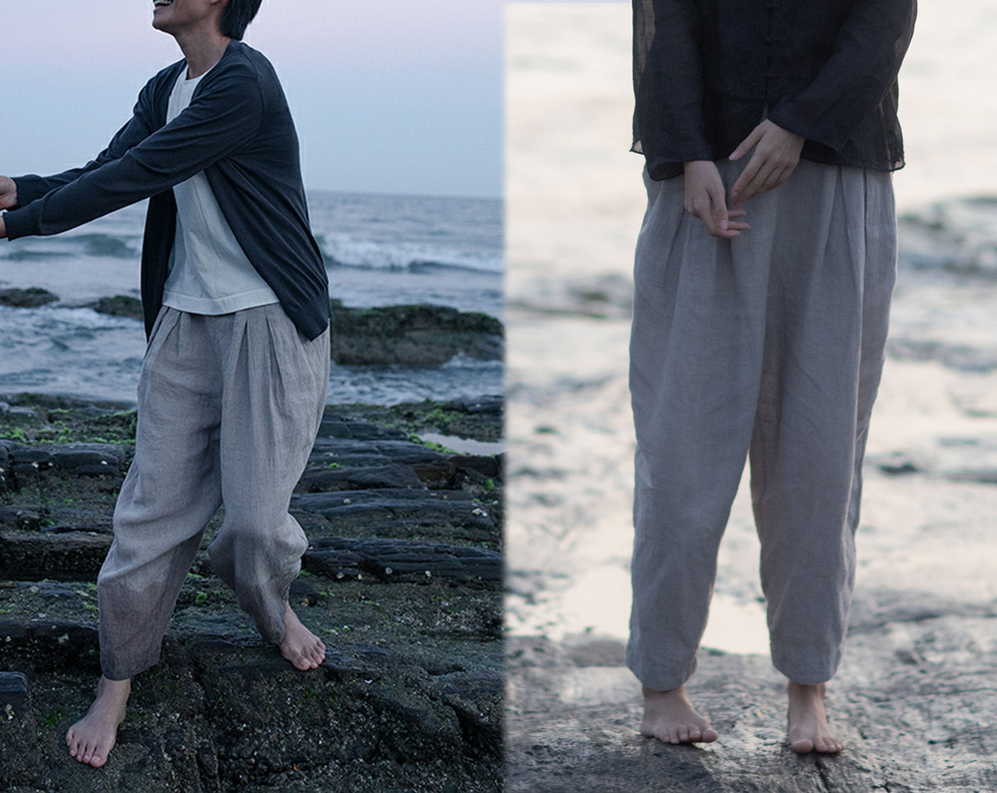 edoa Relaxed Flax Linen Pants