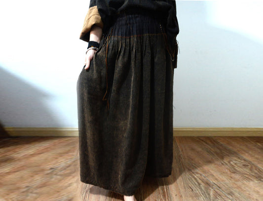 Mud Tussah Silk Skirt sk0036 X235