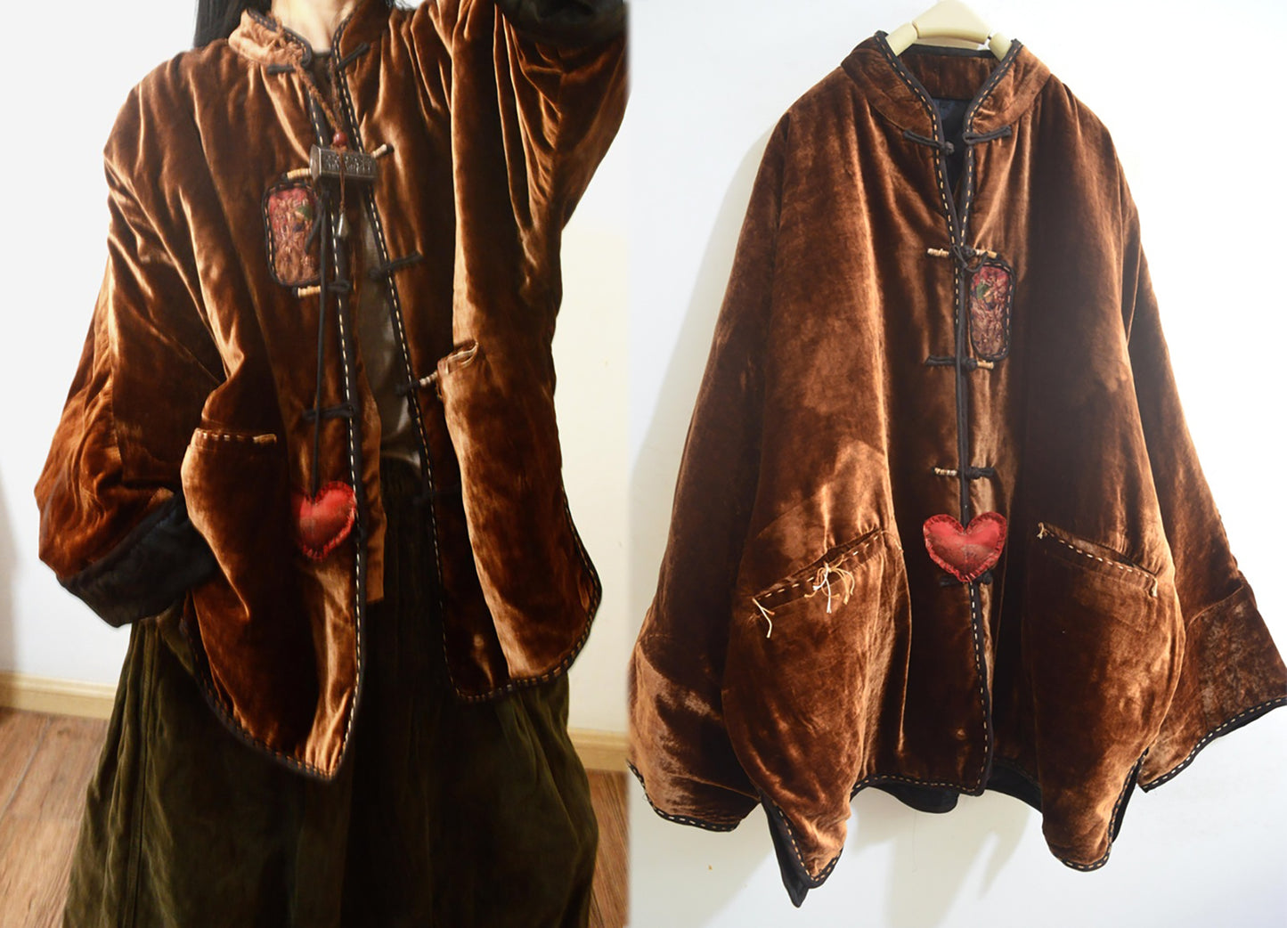 Mulberry Silk Velvet Padded Chinese Jacket ja0081 X300