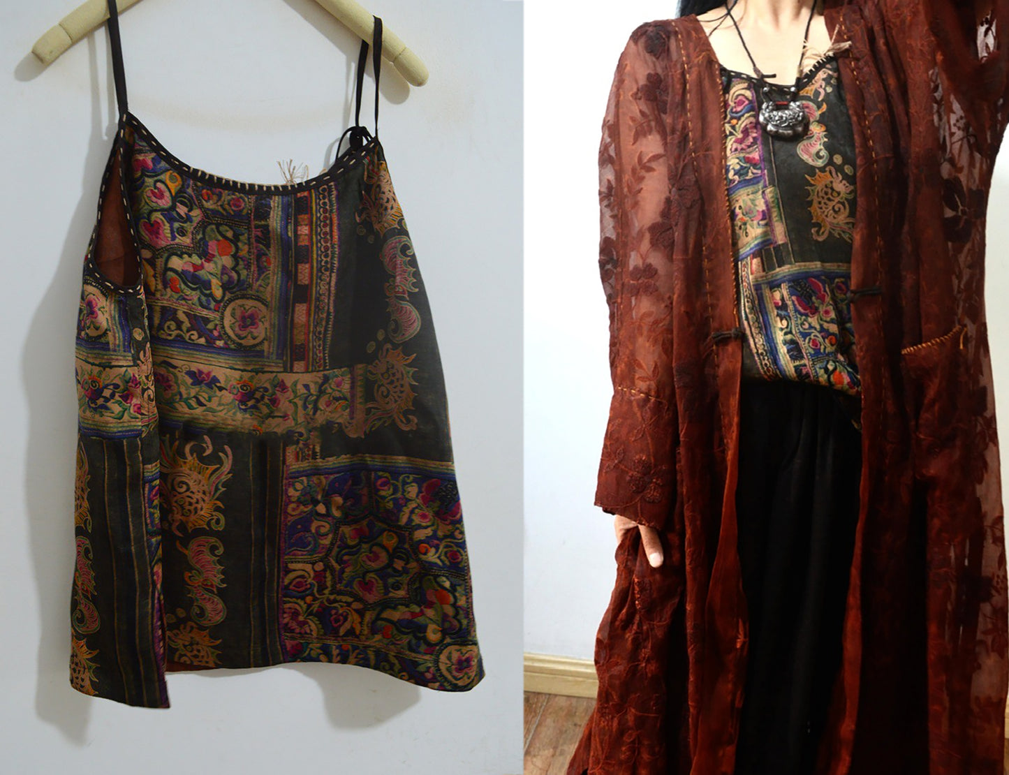 Printed Mud Silk Cami Top to0148 X275