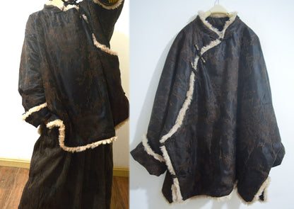 edoa Mud Silk Jacquard Padded Jacket