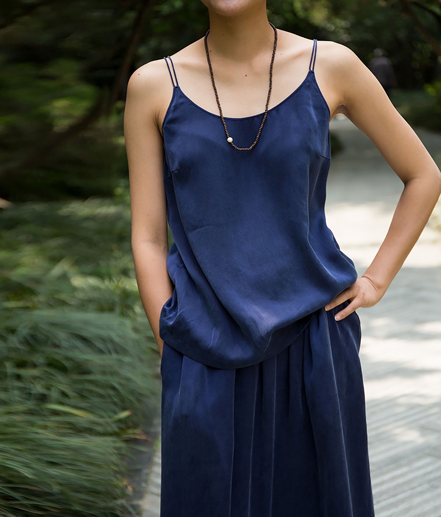 edoa Stone Washed Silk Cami Top
