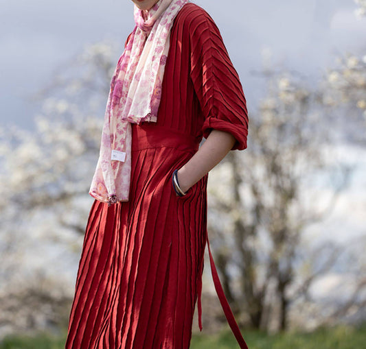 edoa Hand-pintucked Linen Dress