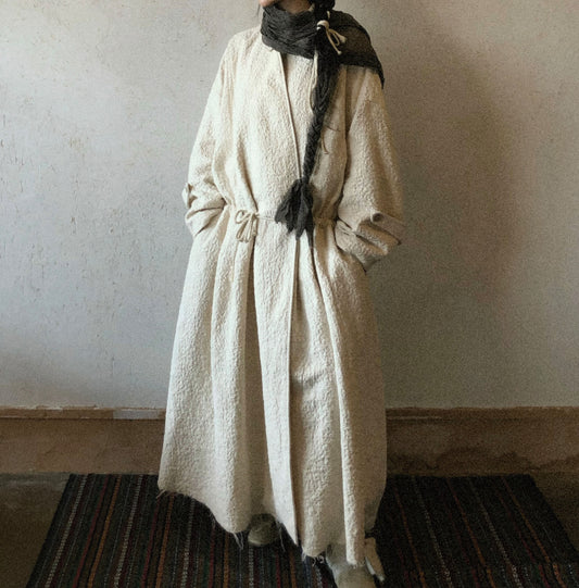 edoa Oversized Boho Style Wrap Coat