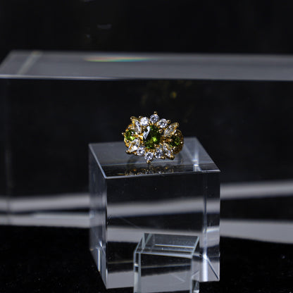 edoa edoa Vintage French Chic Peridot Ring