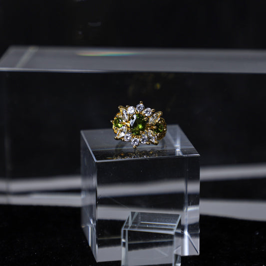 edoa edoa Vintage French Chic Peridot Ring