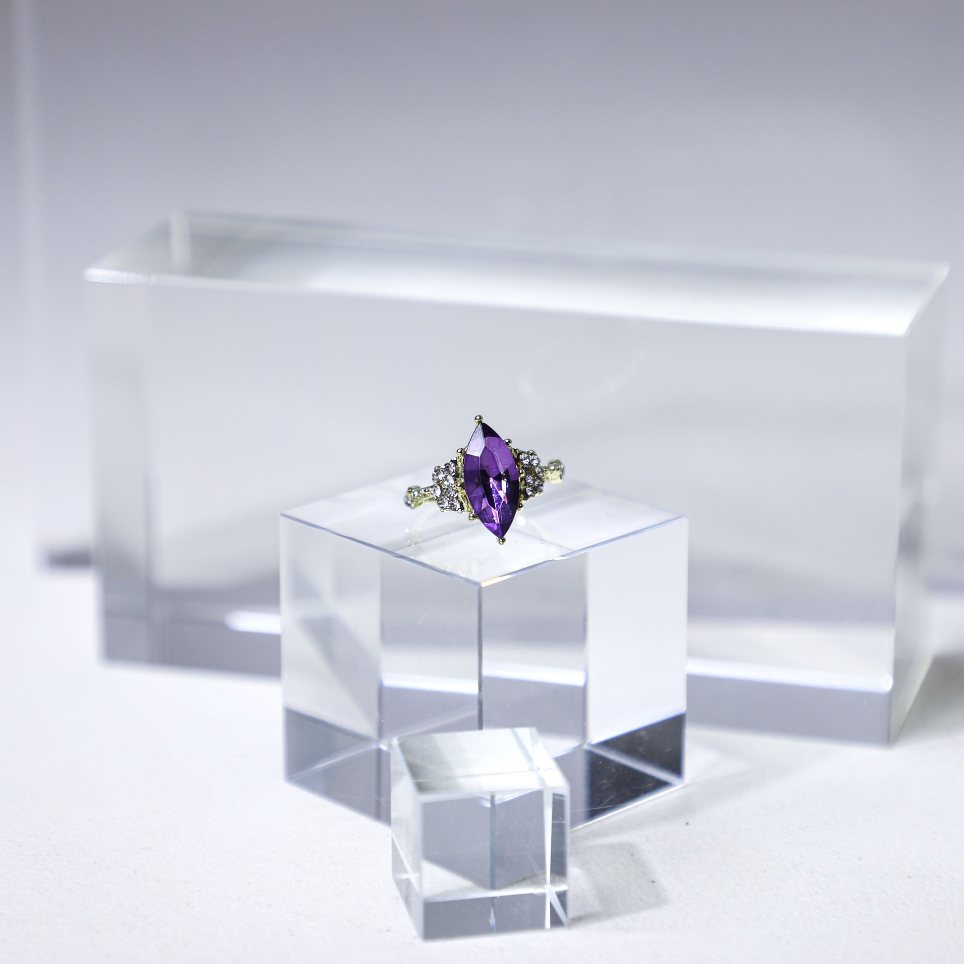 edoa Marquise Amethyst Forest Ring
