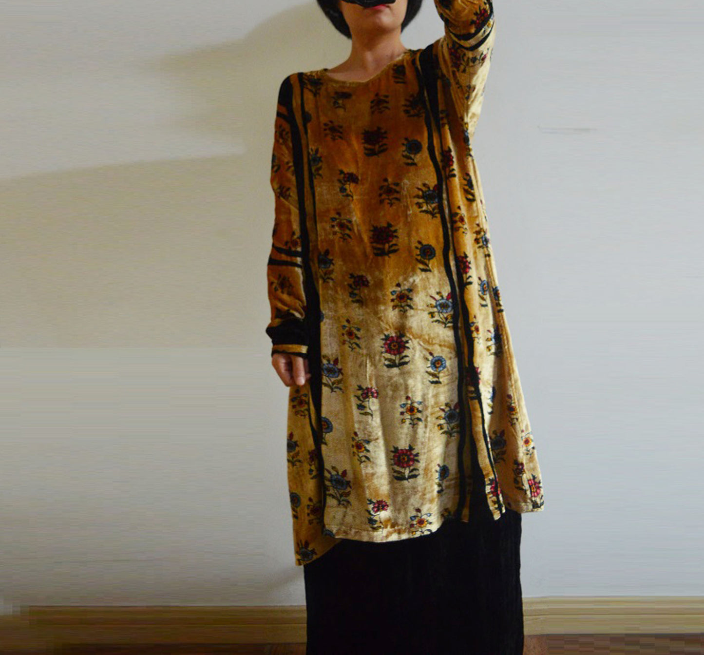 edoa Printed Silk Tunic