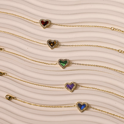 edoa Minimalist Heart Bracelet