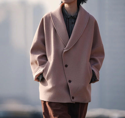 edoa Shawl Collar Slouch Coat 