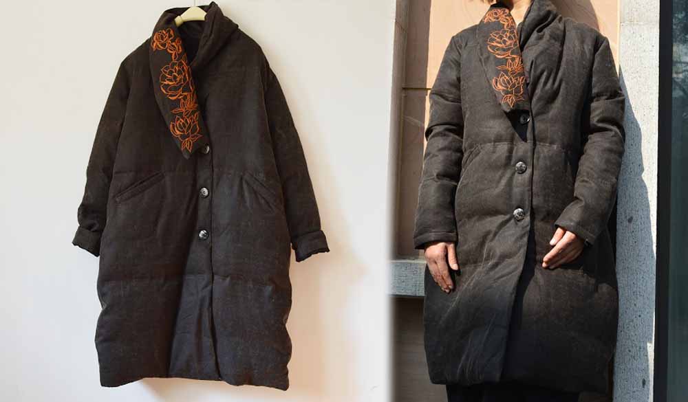 edoa Mud Silk Down Coat