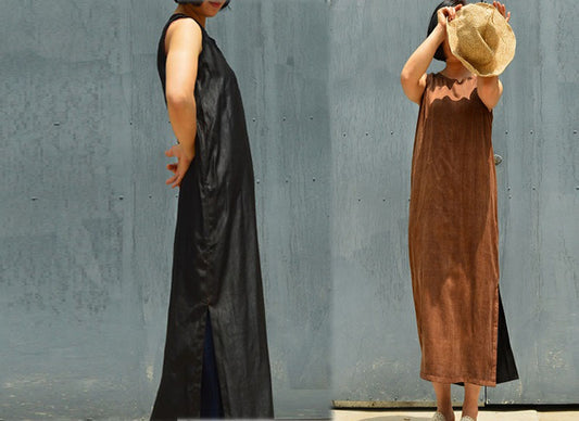 edoa Reversible Mud Silk Tank Dress 