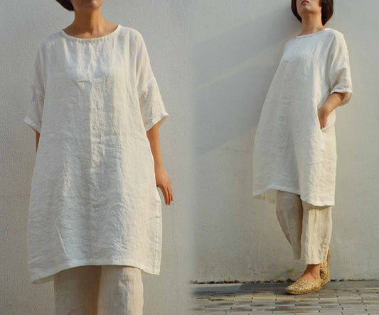 edoa Washed Linen Tunic 