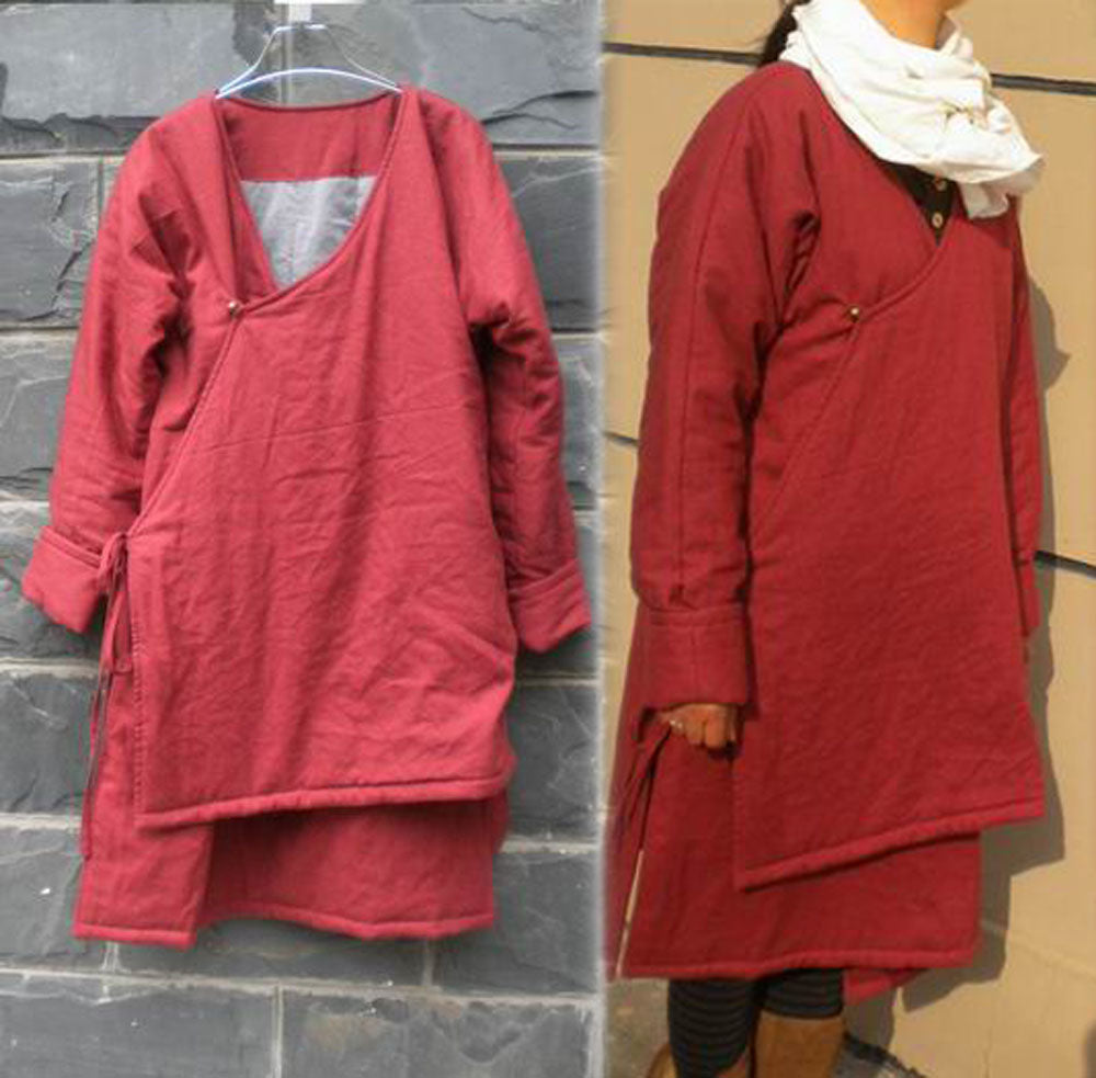 edoa Linen Padded Coat