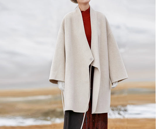 edoa Double Faced Wool Hanfu Coat