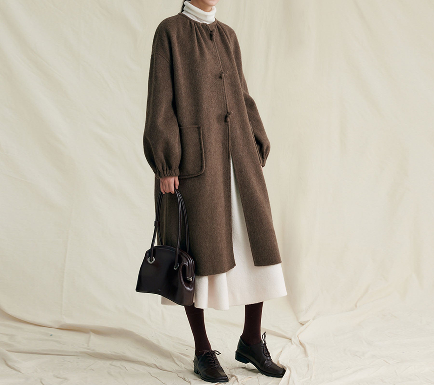 edoa Premium Double Faced Alpaca Coat 
