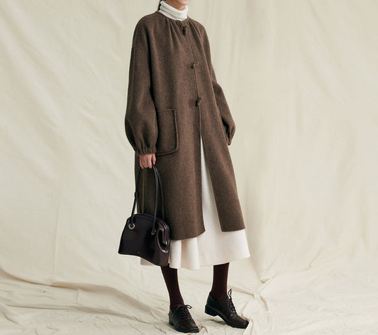 edoa Premium Double Faced Alpaca Coat 