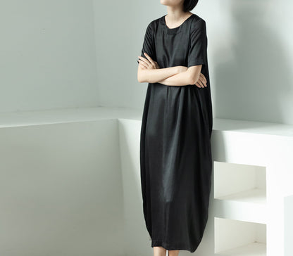 edoa Mud Silk Charmeuse Cocoon Dress