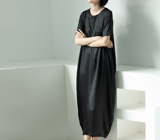 edoa Mud Silk Charmeuse Cocoon Dress