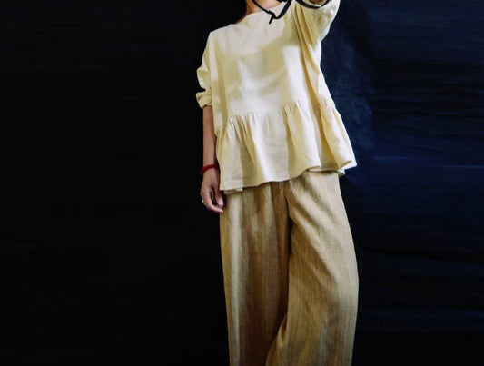 edoa Dupioni Silk Noil Tunic