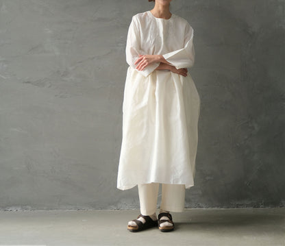 edoa Dupion Silk Minimalist Dress