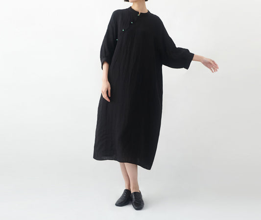 edoa Loose Fitting Linen Modified Dress