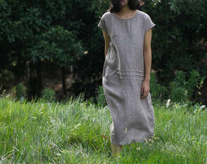 edoa A line Chambray Dress