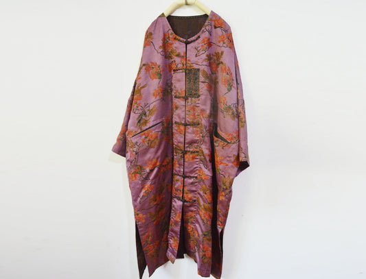 Reversible Mud Silk Song Brocade Chinese Coat co0151 A966