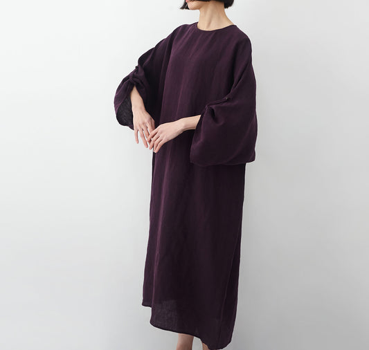 edoa Minimalist Oversized Linen Tunic Dress 
