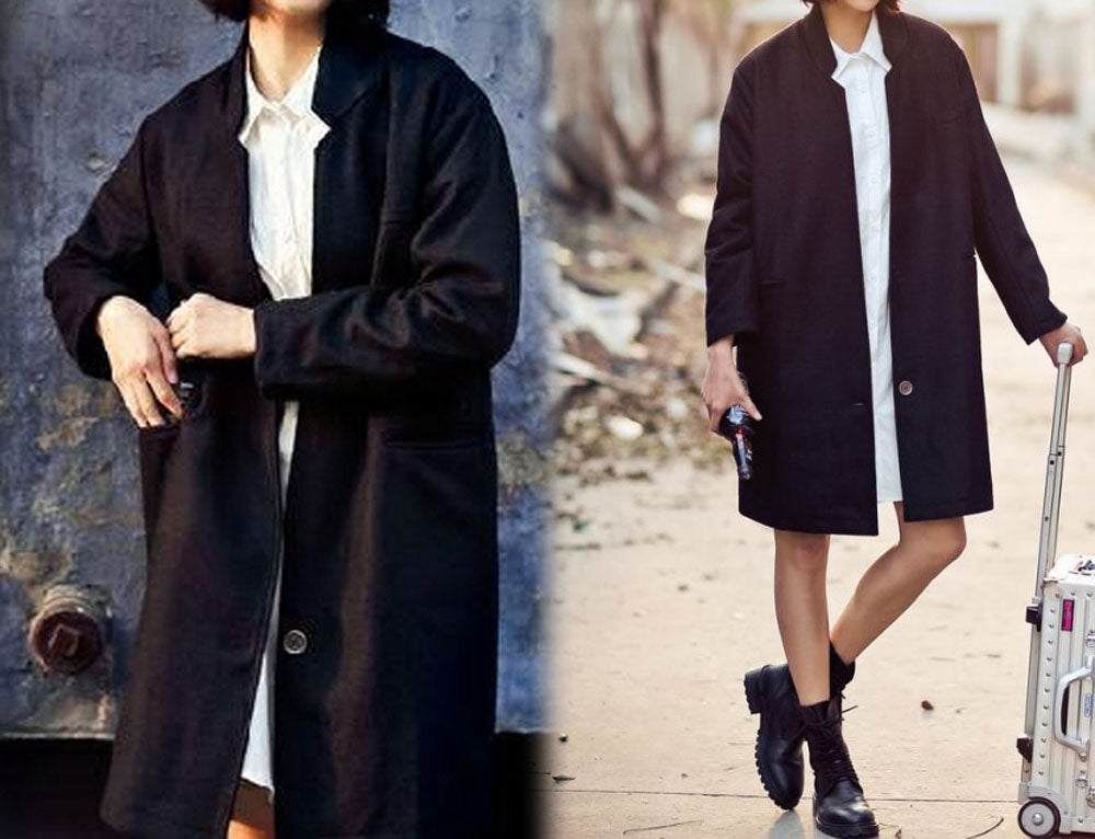 Wool One Button Boys Coat co0138 406