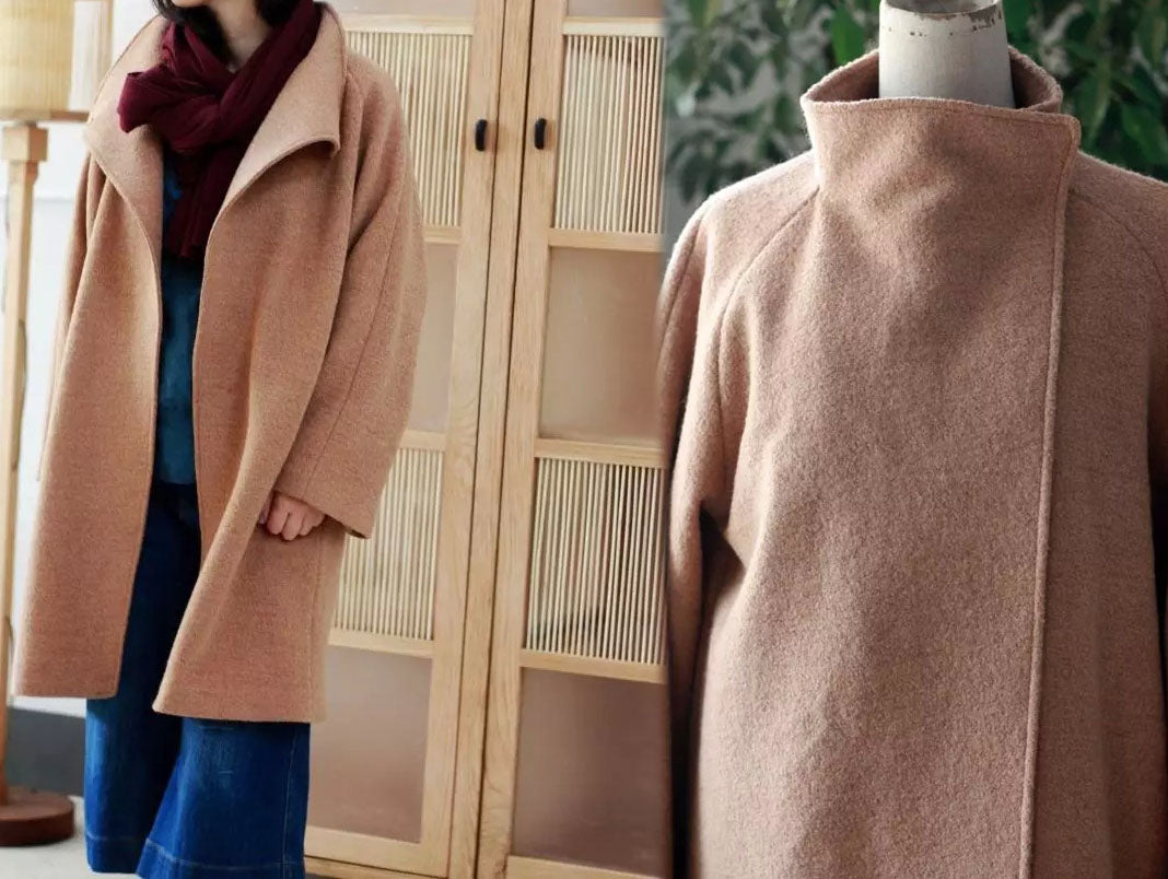 Oversized Boiled Wool Coat co0117 251