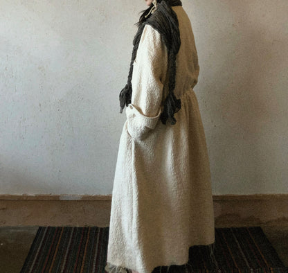 edoa Oversized Boho Style Wrap Coat