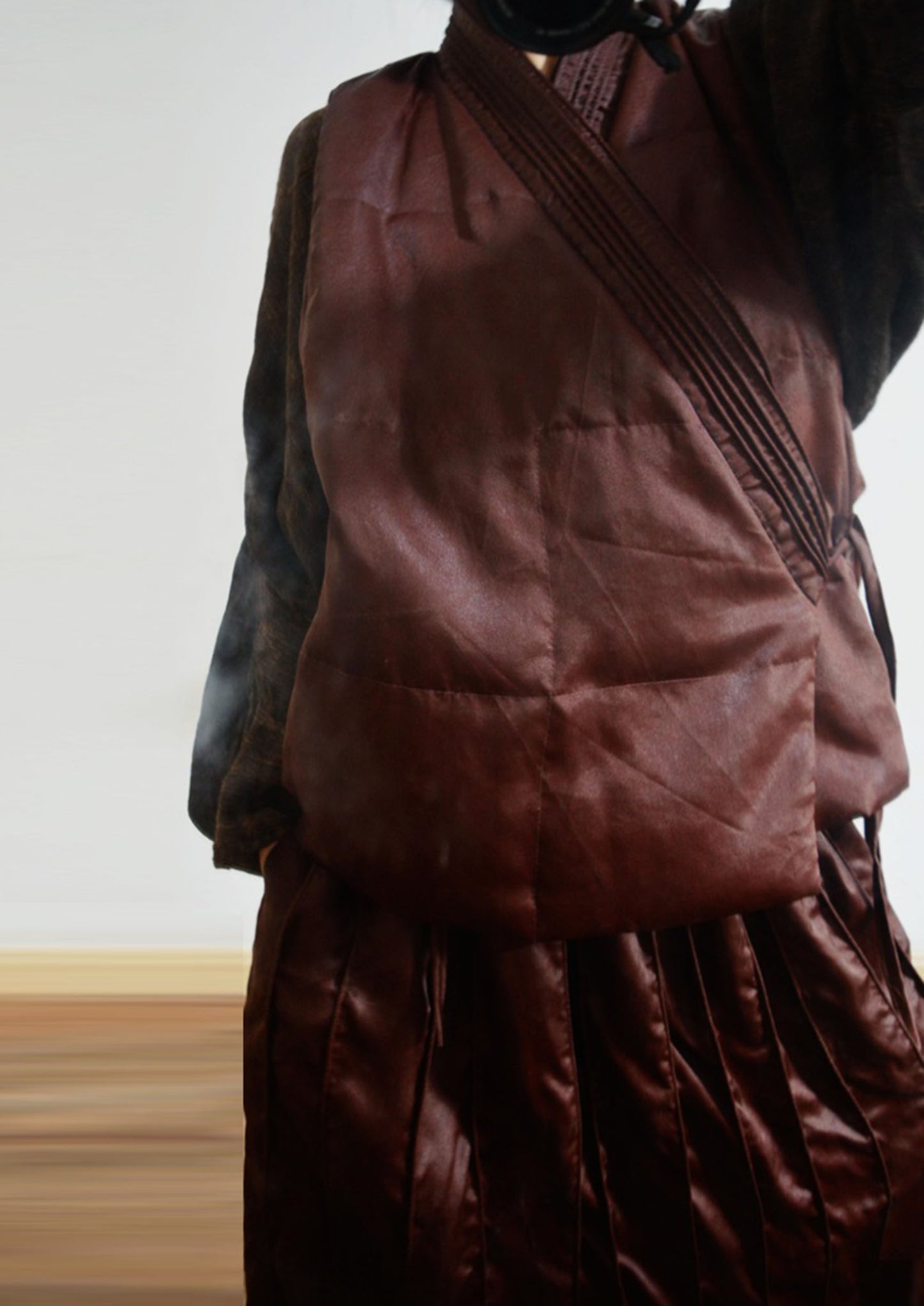 edoa Mud Silk Goose Down Hanfu Vest