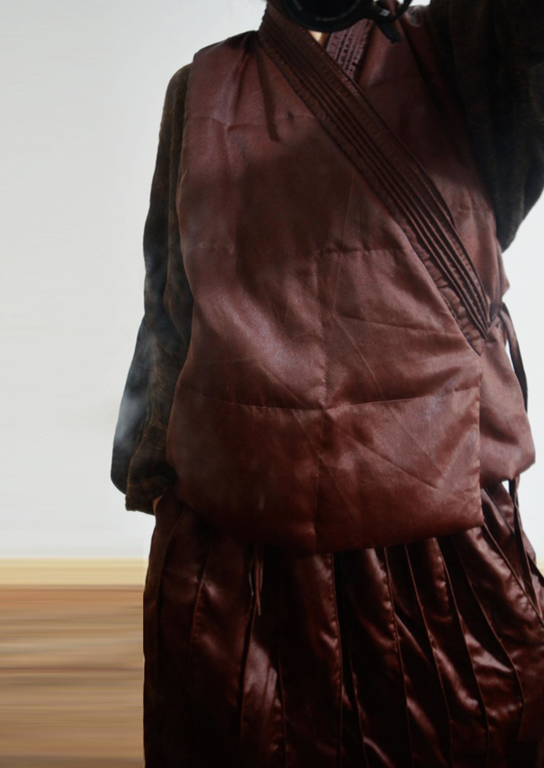 edoa Mud Silk Goose Down Hanfu Vest